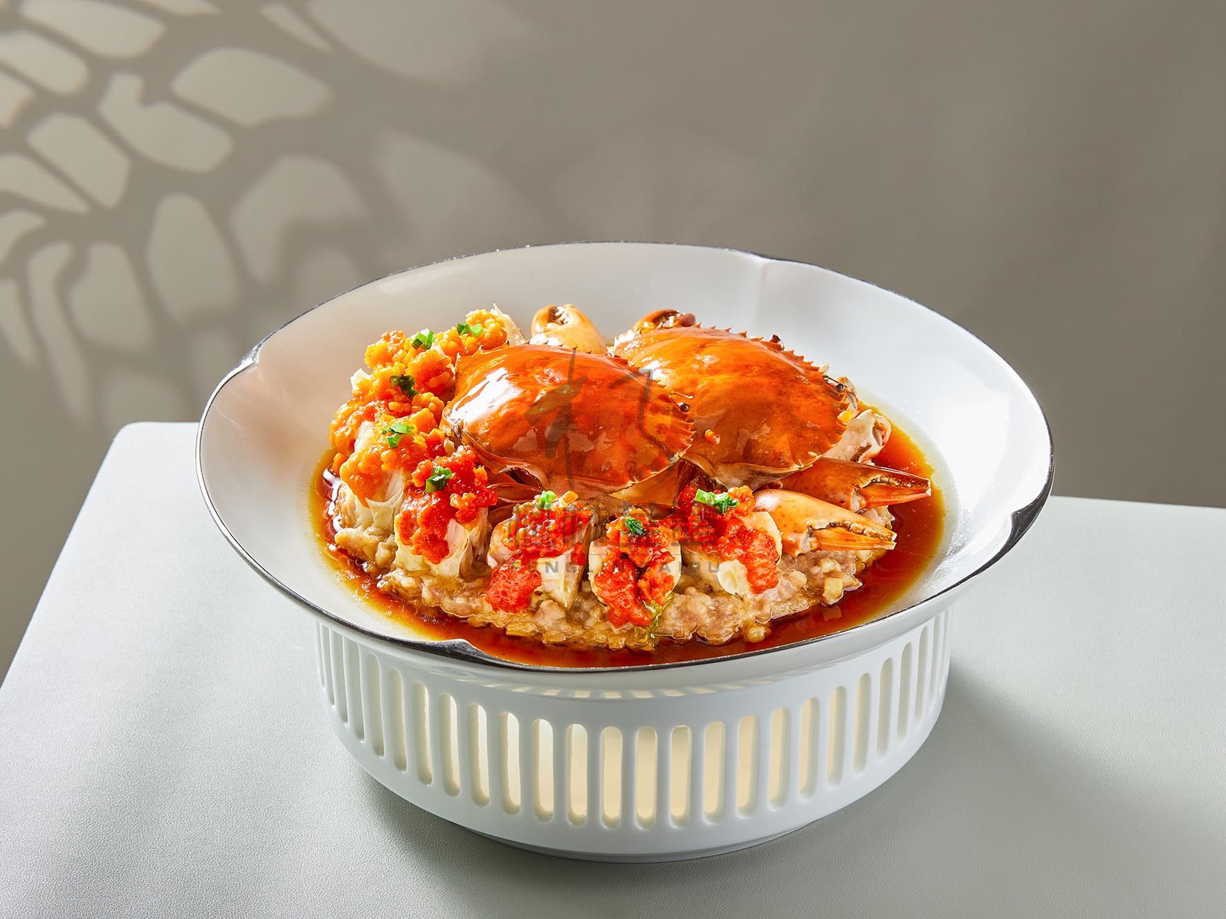 R2895黑豚肉饼蒸膏蟹
